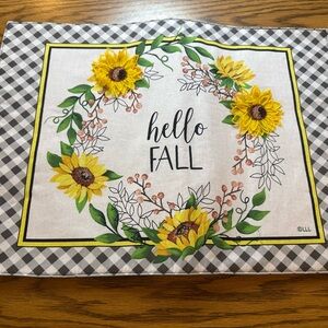 Hello Fall Sunflower Placemat